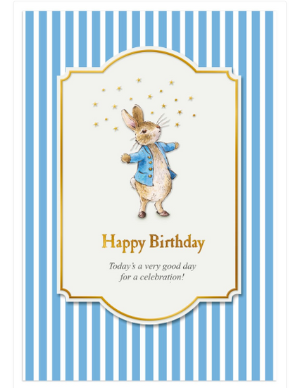 Beatrix Potter-Peter Rabbit Birthday Card