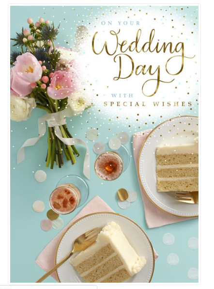 Wedding Day Cake Card