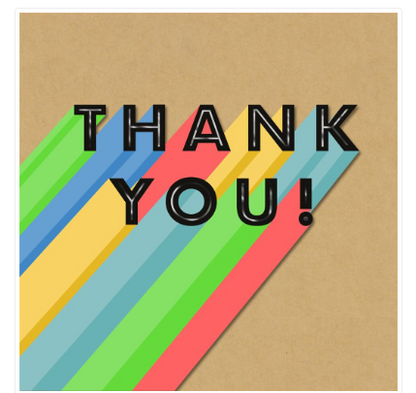 Thank you Blank Card