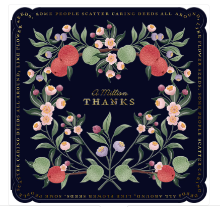 A Million Thanks Greeting Card