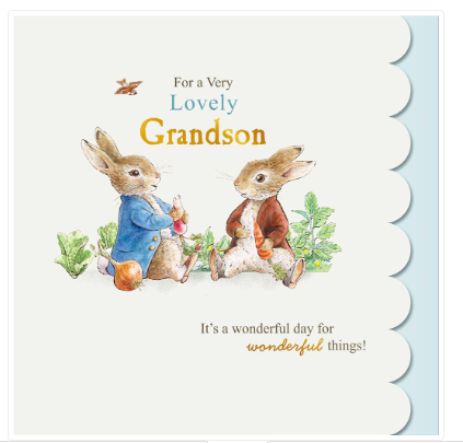 Beatrix Potter-Peter Rabbit Grandson Card