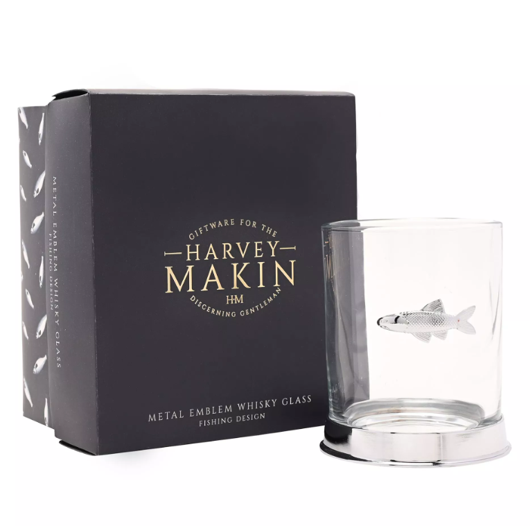 Harvey Makin Whisky Glass - Fishing