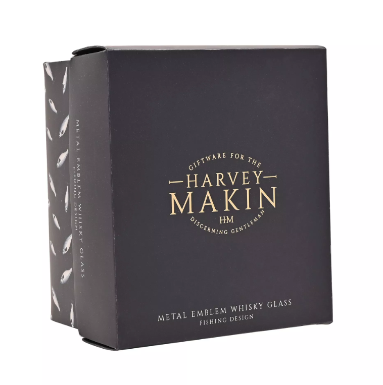 Harvey Makin Whisky Glass - Fishing