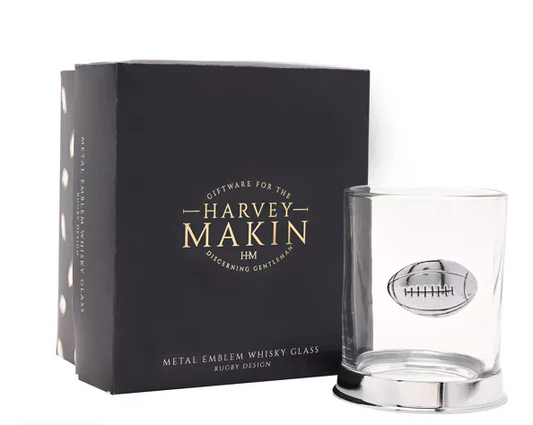 Harvey Makin Whisky Glass - Rugby
