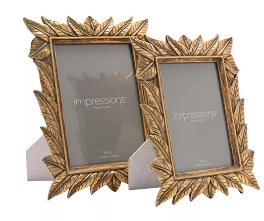 Leaf Design Resin Photo Frame