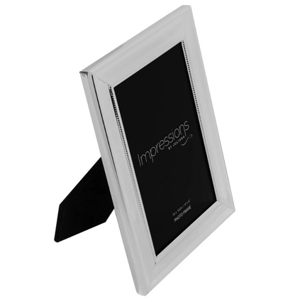 Impressions Silverplated Single Beaded Frame 4" x 6"