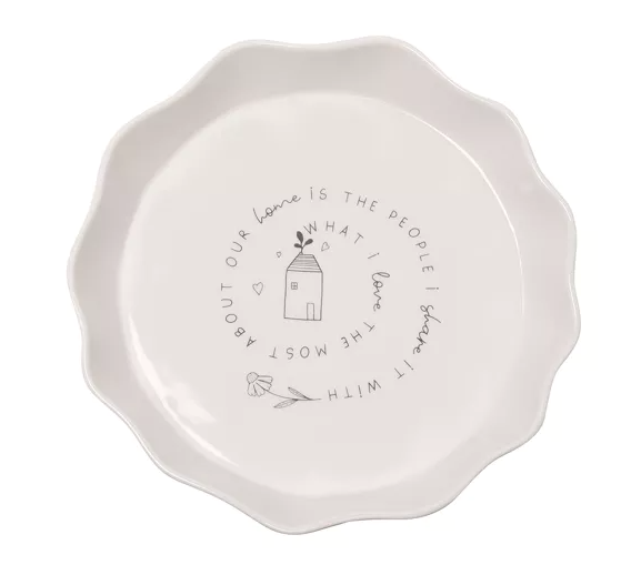 Moments Round Scolloped Flan Tray