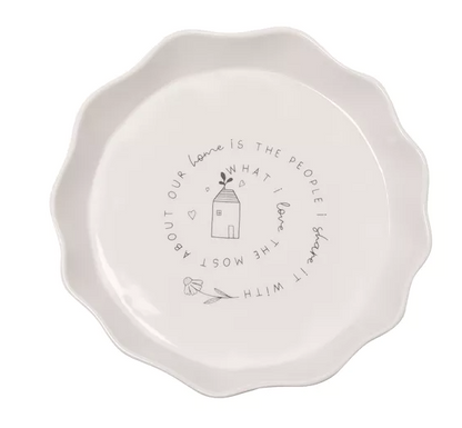 Moments Round Scolloped Flan Tray