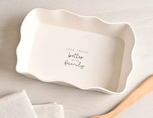 Moments Rectangular Scolloped Serving Dish - Family