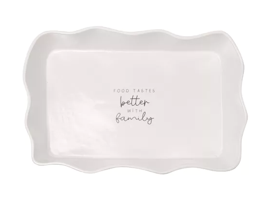 Moments Rectangular Scolloped Serving Dish - Family