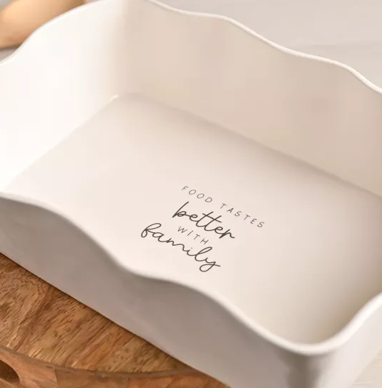 Moments Rectangular Scolloped Serving Dish - Family