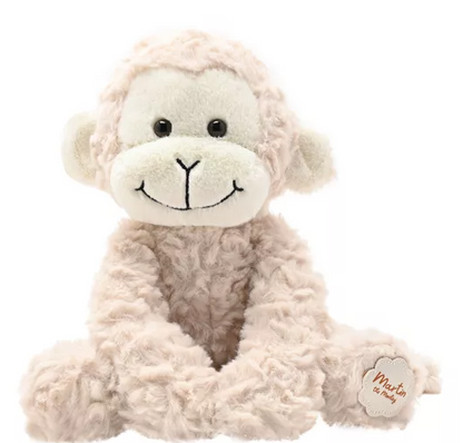 Martin The Plush Sitting Light Brown Monkey 22 cm