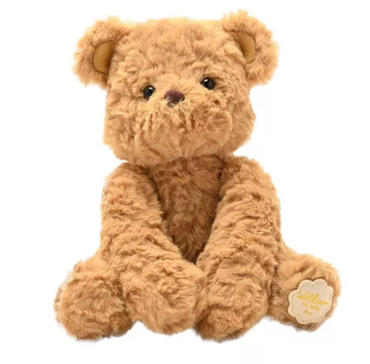 William The Plush Sitting Brown Teddy Bear 22 cm