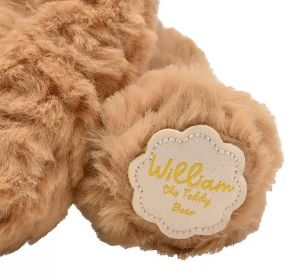 William The Plush Sitting Brown Teddy Bear 22 cm