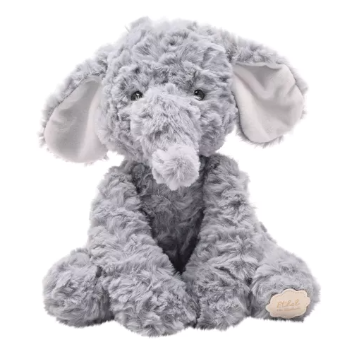 Ethel The Plush Sitting Grey Elephant 22 cm