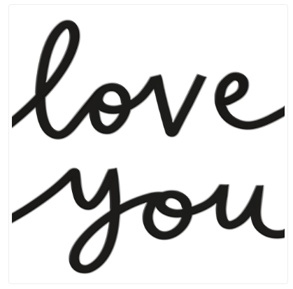 Love You Blank Card
