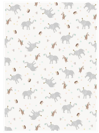 Unisex Baby Hello Little One Gift Wrap - 2 Sheet, 2 Tags