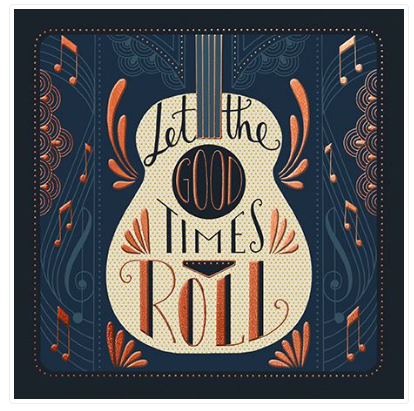 Let The Good Times Roll Birthday Card