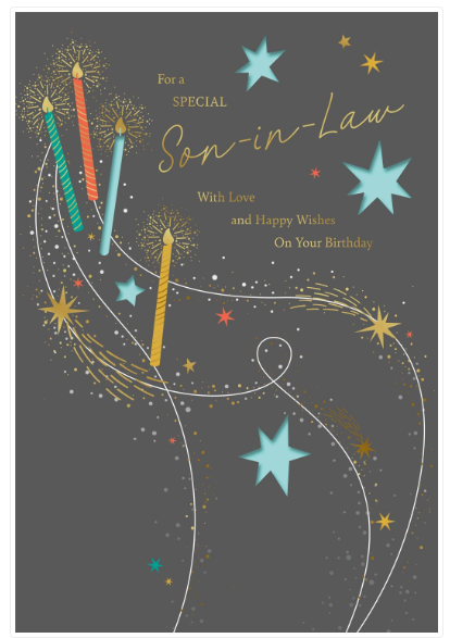 For a special Son-in-Law Birthday Card