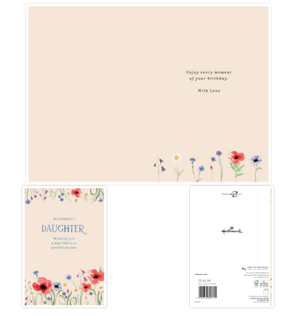 Wonderful Daughter Birthday Card