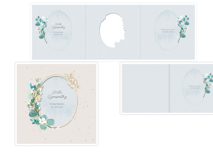 With Sympathy Gold Foil Card