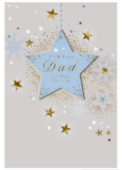 Dad Star Birthday Card