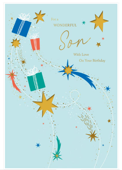 For a Wonderful Son Birthday Card