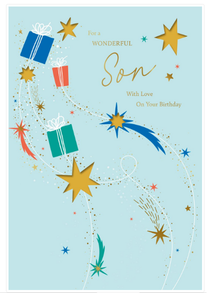For a Wonderful Son Birthday Card