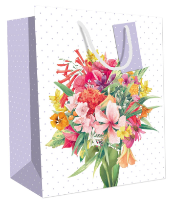 Floral Bouquet Small Gift Bag
