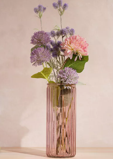 Hestia Large Glass Vase - Pink