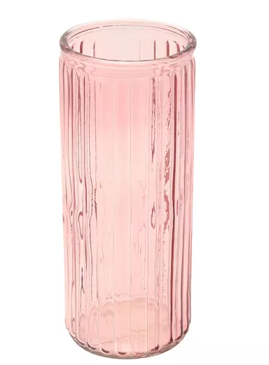 Hestia Large Glass Vase - Pink