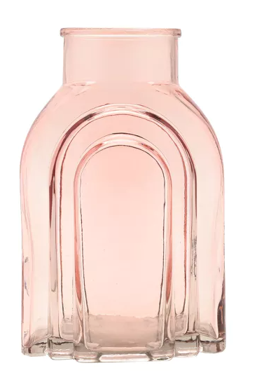 Hestia Glass Vase - Light Pink
