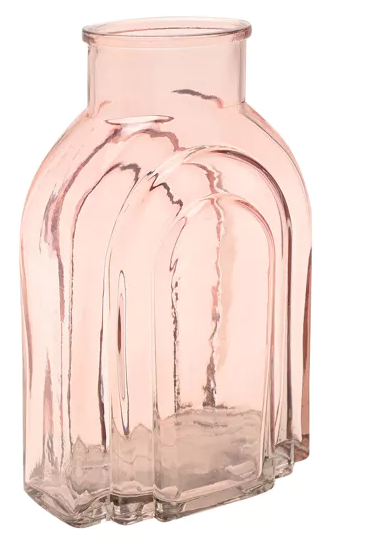 Hestia Glass Vase - Light Pink