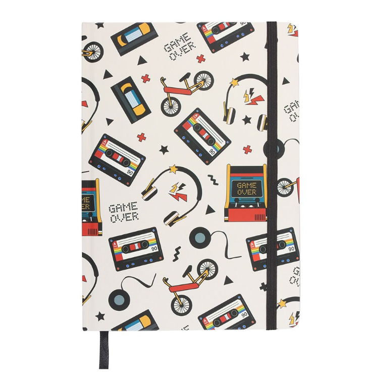 Retro 80s Print A5 Notebook