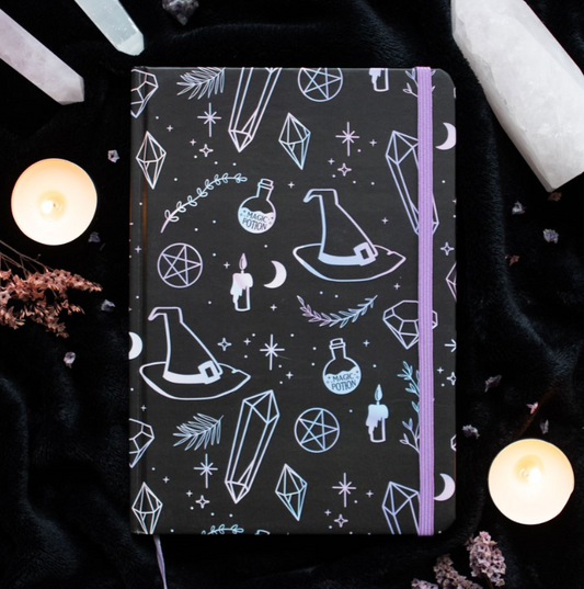 Crystal Witch Print A5 Notebook