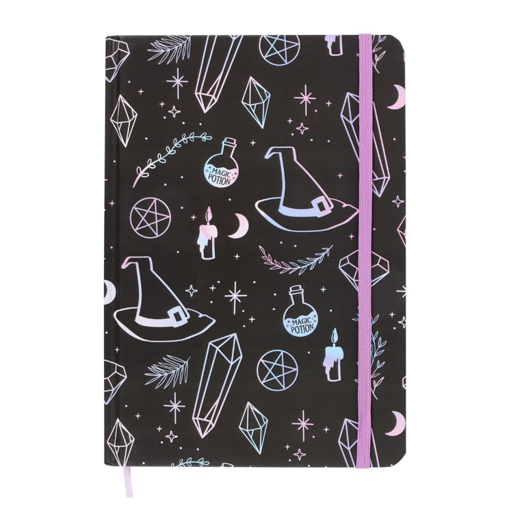 Crystal Witch Print A5 Notebook