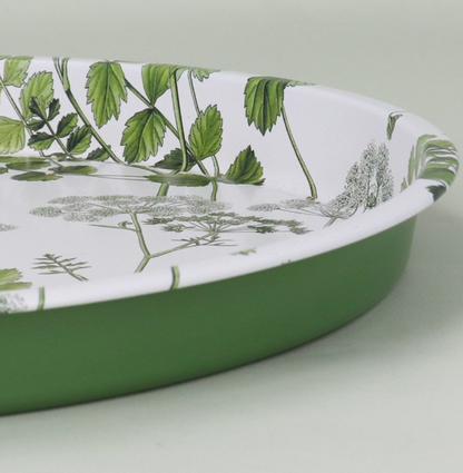 Gisela Graham - Metal Tray 33cm - Spring Hedgerow