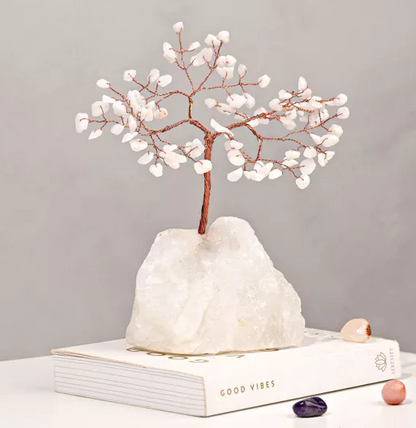 Gemstone Tree - White Jade