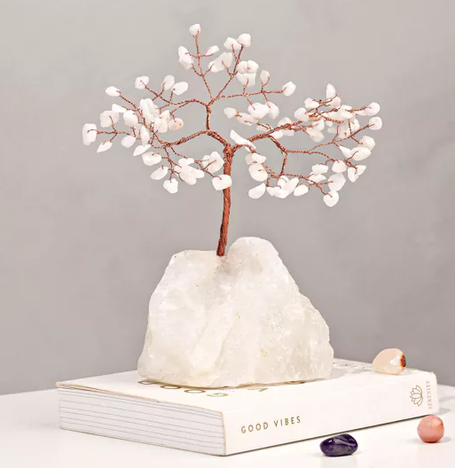 Gemstone Tree - White Jade