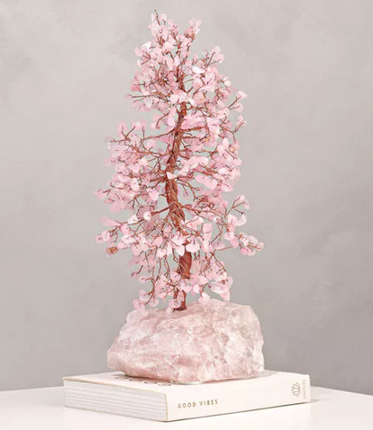 Gemstone Tree Rose Quartz - Love Large