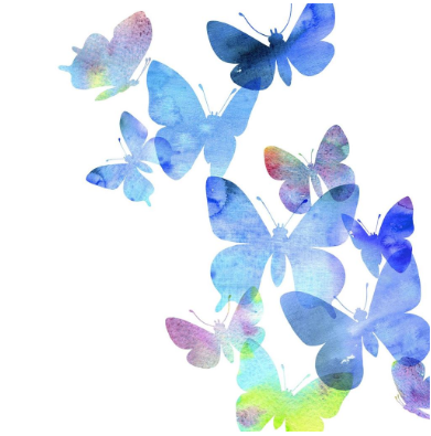 Blue Butterfly Greeting Card