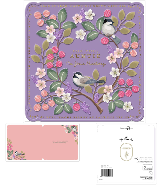Auntie Bird Birthday Card