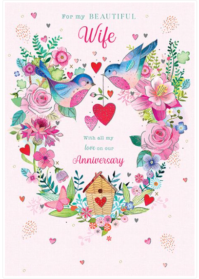 For my beautiful Wife Anniversary Card