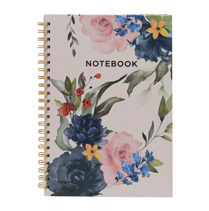 Sophia Floral A4 Spiral Bound Notebook