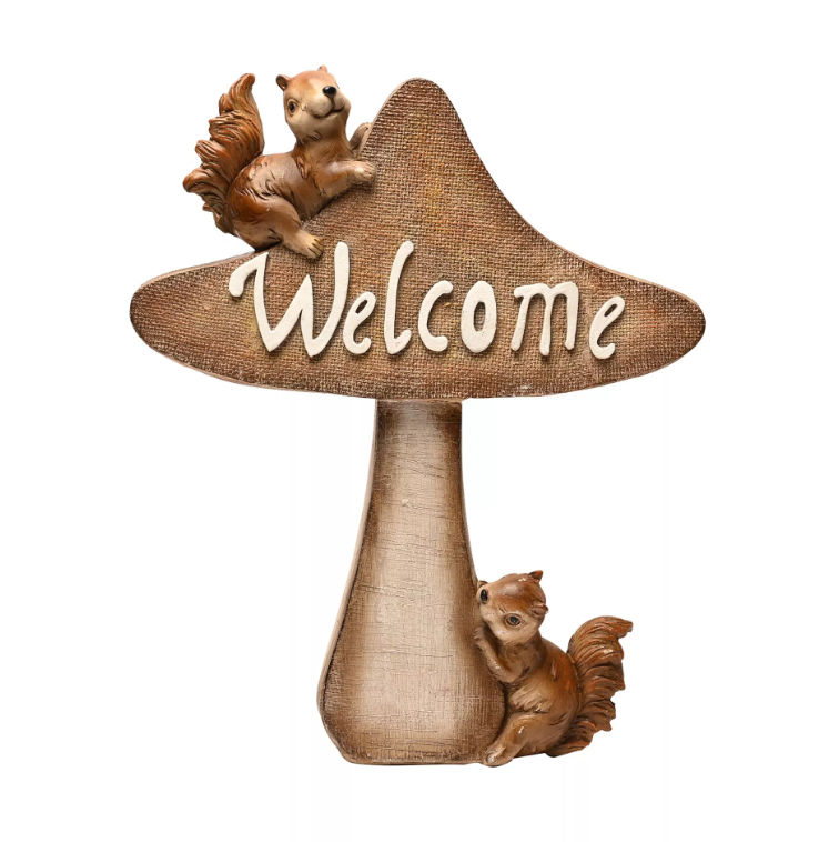 Country Living 2 Squirrels "Welcome" Ornament