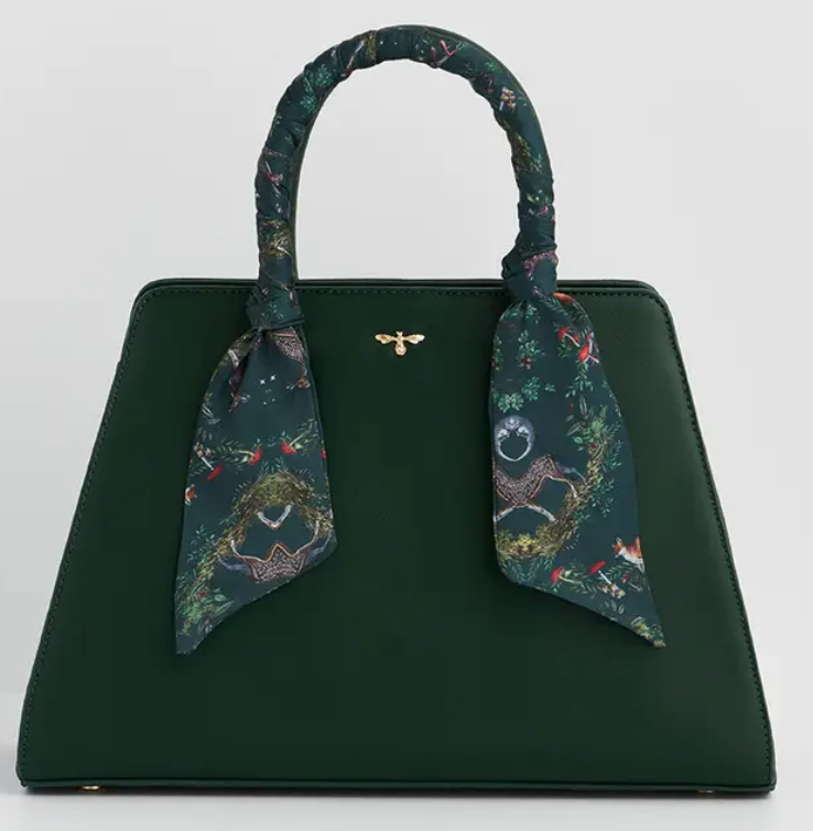 Fable Luxury Into the Woods Deep Green Handbag