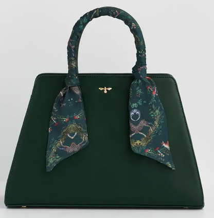 Fable Luxury Into the Woods Deep Green Handbag