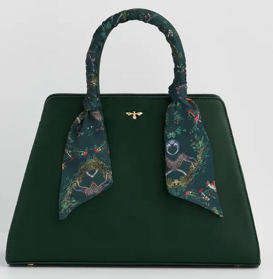 Fable Luxury Into the Woods Deep Green Handbag