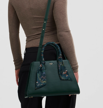 Fable Luxury Into the Woods Deep Green Handbag
