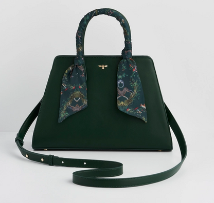 Fable Luxury Into the Woods Deep Green Handbag